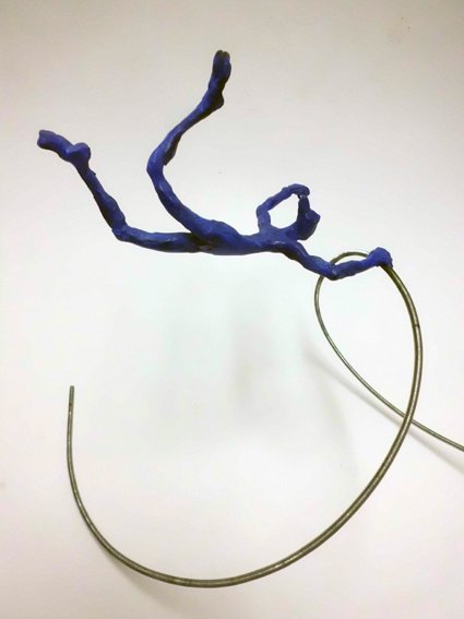 caida al vuelo marta darder escultura bronce