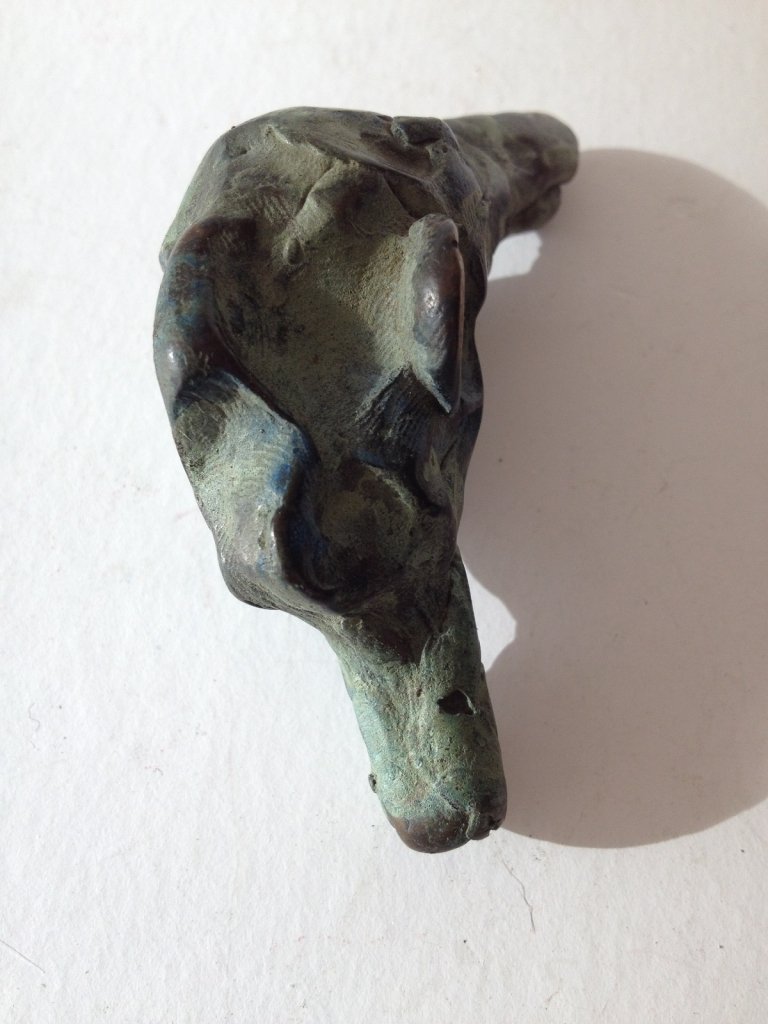 Atlant head escultura de bronce de marta darder 2