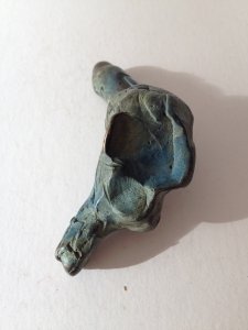 Atlant head escultura de bronce de marta darder