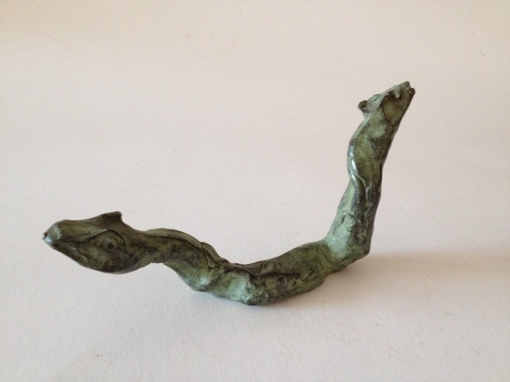 Escultura Serp De Dos Caps Serpiente De Dos Cabezas hecha por marta darder lisson 2