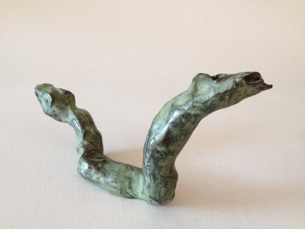 Escultura Serp De Dos Caps Serpiente De Dos Cabezas hecha por marta darder lisson