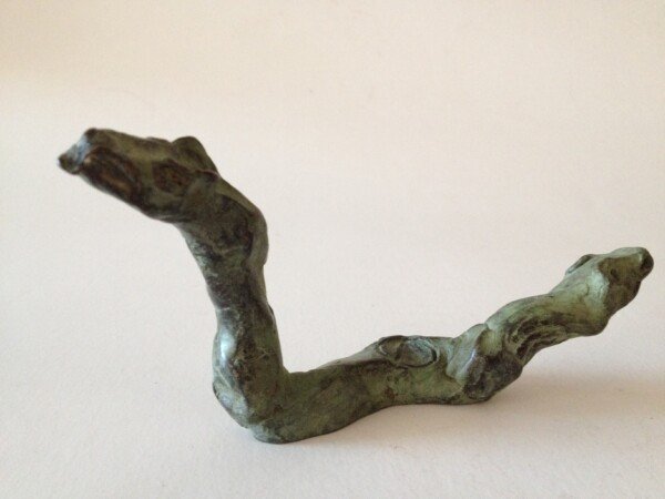 Escultura Serp De Dos Caps Serpiente De Dos Cabezas hecha por marta darder lisson
