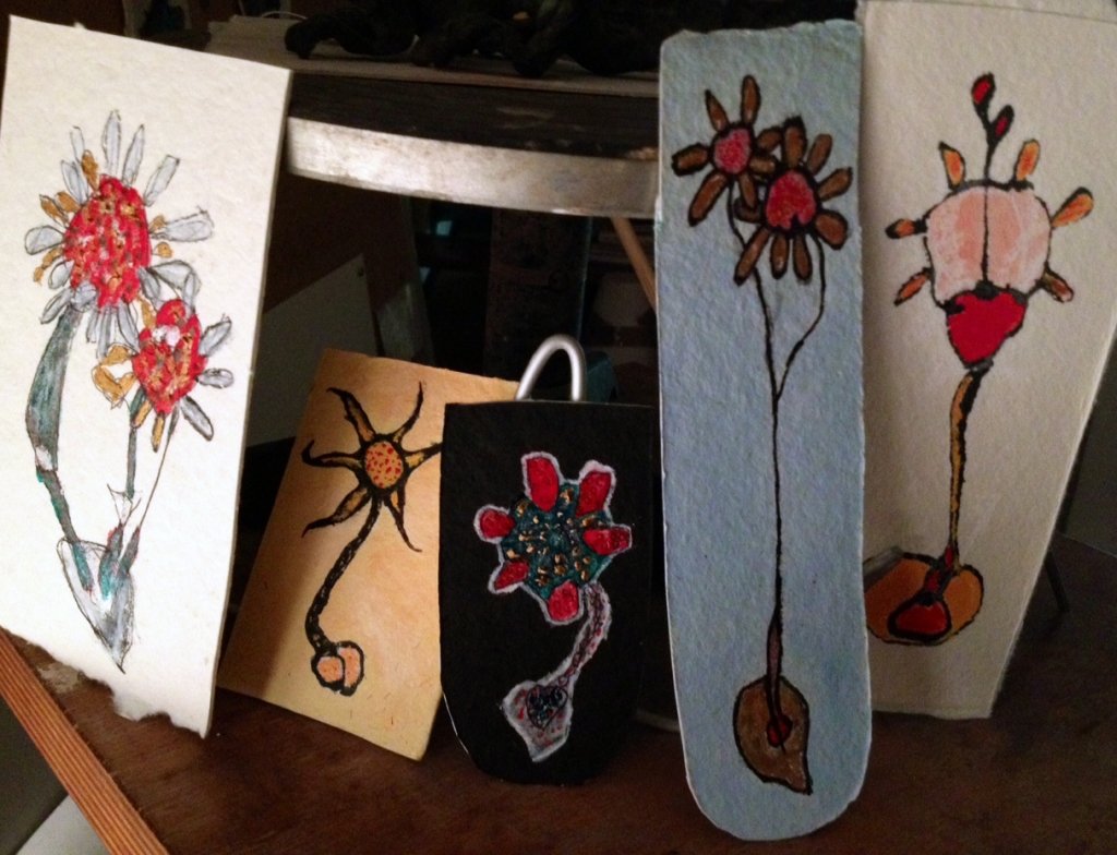 "Flors al Cel", Pintura