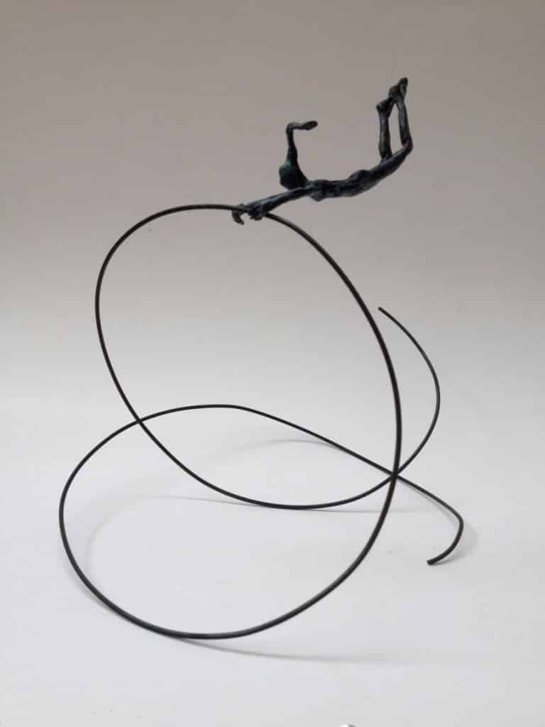 Capbussada. Perfil. Escultura en bronze. 2015
