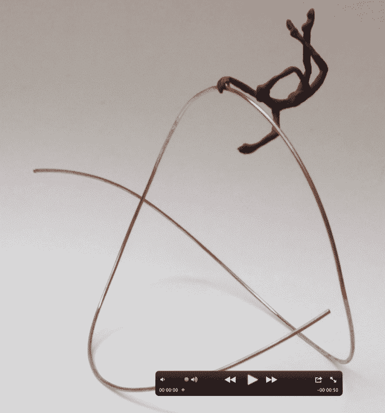 Balanceo/Balanceig. Escultura, bronce cera perdida. 2015